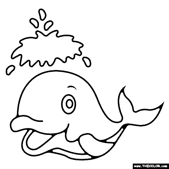 Baby Whale Coloring Pages