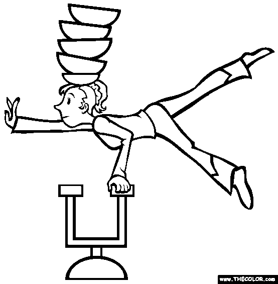 Balancing Act Coloring Page