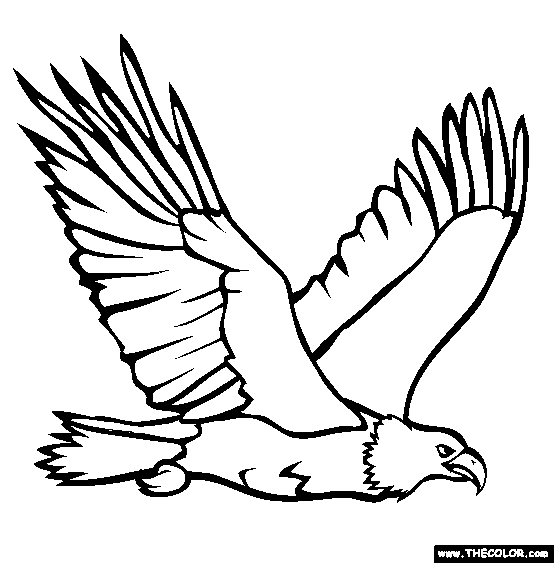 Bald Eagle Memorial Day Coloring Page