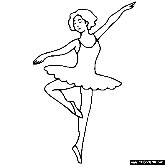 Ballerina Coloring Page