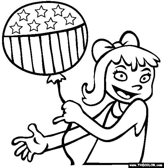 Balloon Coloring Page