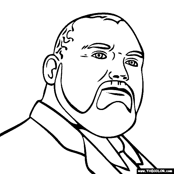 Bam Bam Bigelow Coloring Page