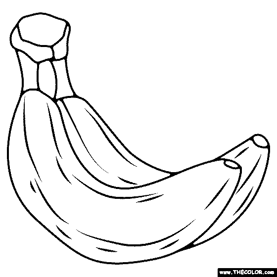 Bananas Coloring Page