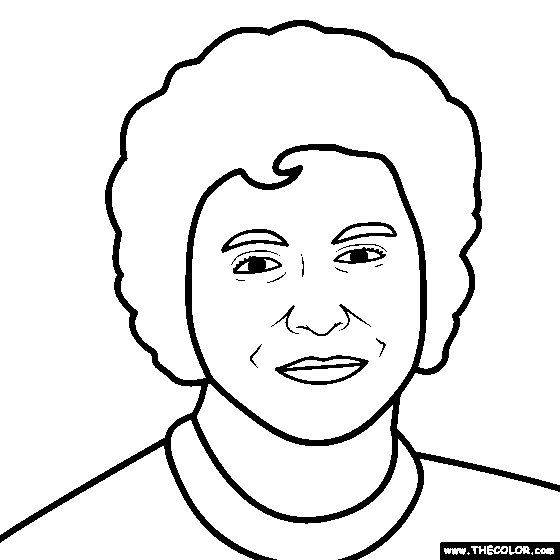 Barbara Bush Coloring Page