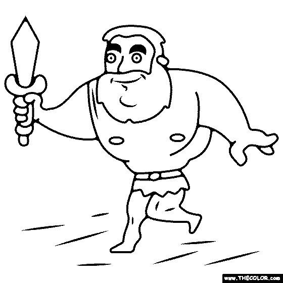 Barbarian Coloring Page