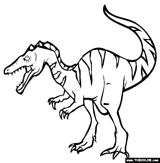 Baryonyx Coloring Page