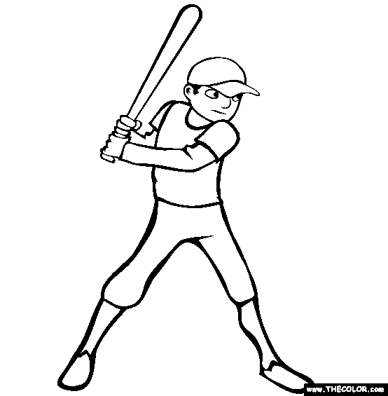 Baseball Coloring Page