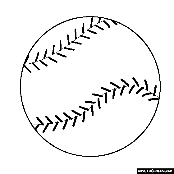 Baseball Coloring Page