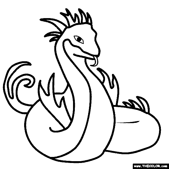 Basilisk Coloring Page