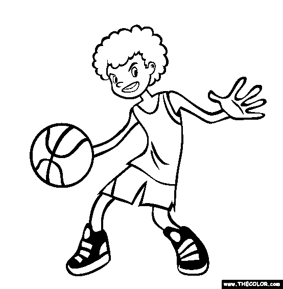 Basketball Coloring Page