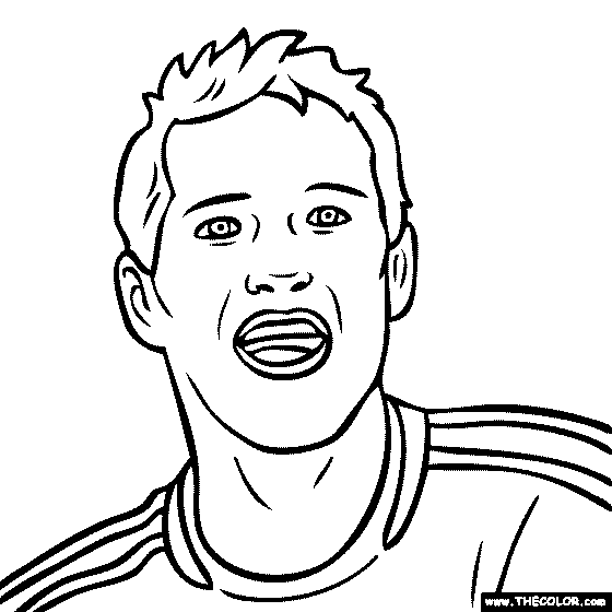 Bastian Schweinsteiger Coloring Page