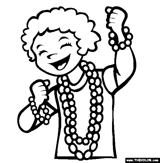 Beads Coloring Page