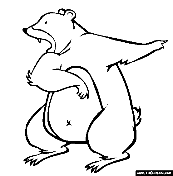 Bear Coloring Page