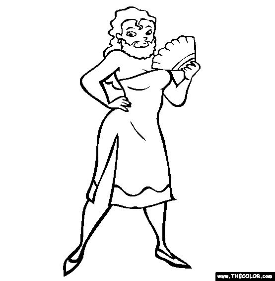 Bearded Lady Coloring Page