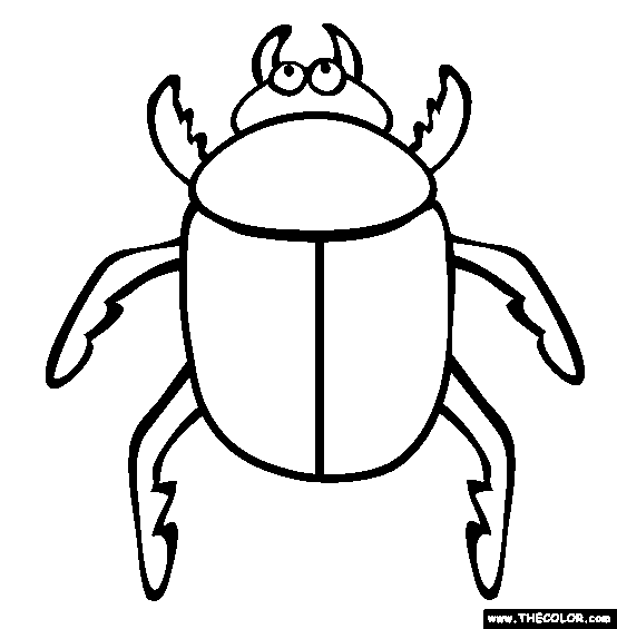 Beetle Coloring Page