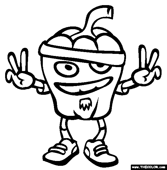 coloring pages pepper