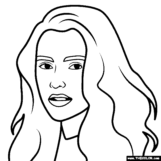 Bella Thorne Coloring Page