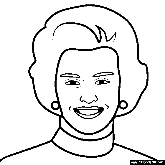 Betty Ford Coloring Page