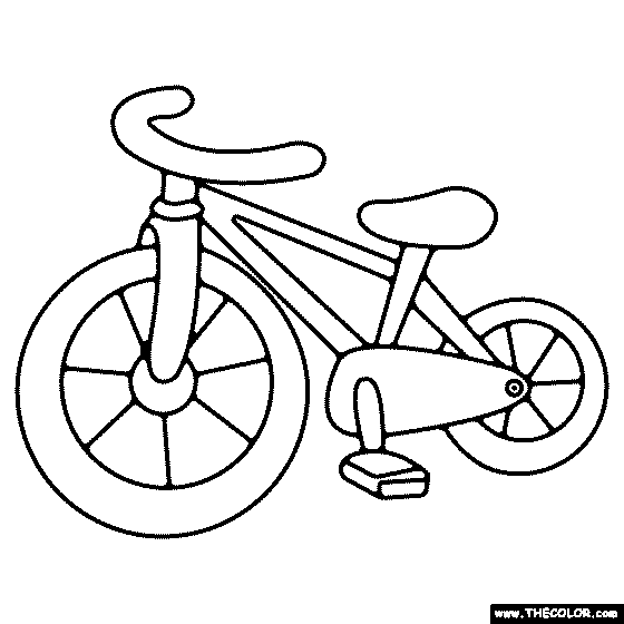 Bicycle Coloring Page