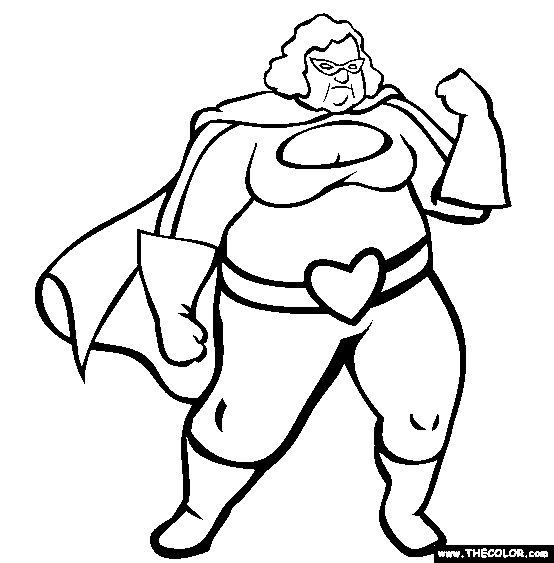 Big Mama Coloring Page