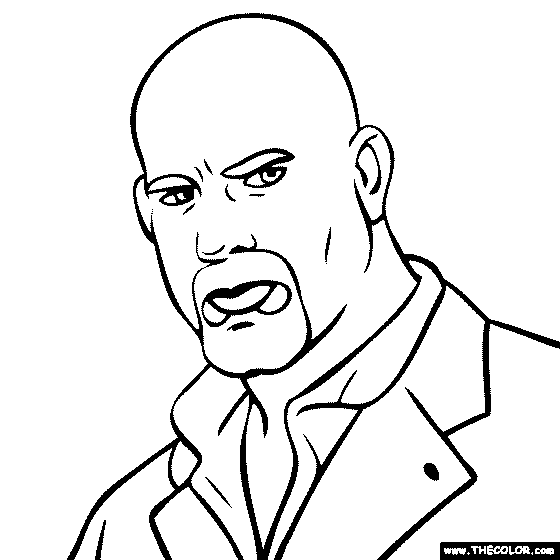 Bill Goldberg Coloring Page