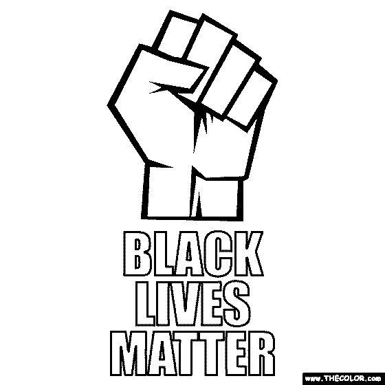 Black Lives Matter Coloring Page
