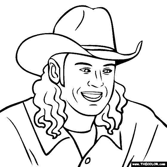 Blake Shelton Coloring Page