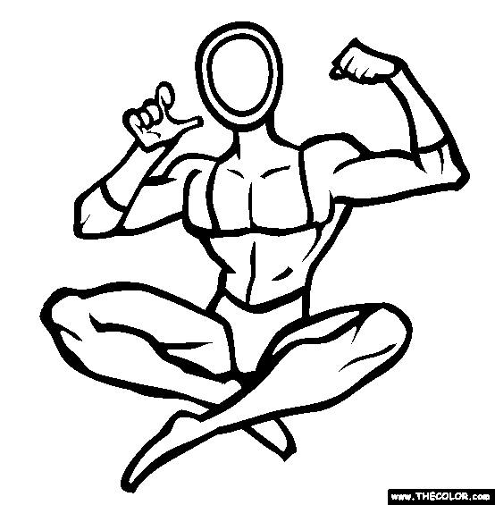 Blankman Coloring Page