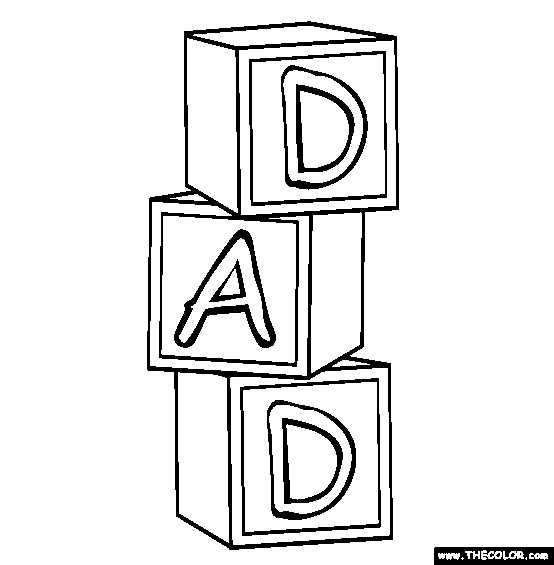 Blocks Coloring Page