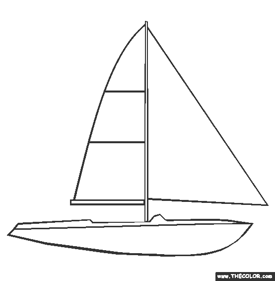 Boat Coloring Page