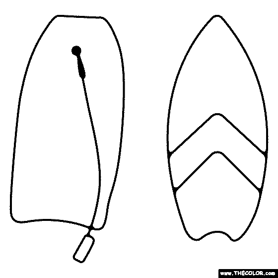 Bodyboards Coloring Page