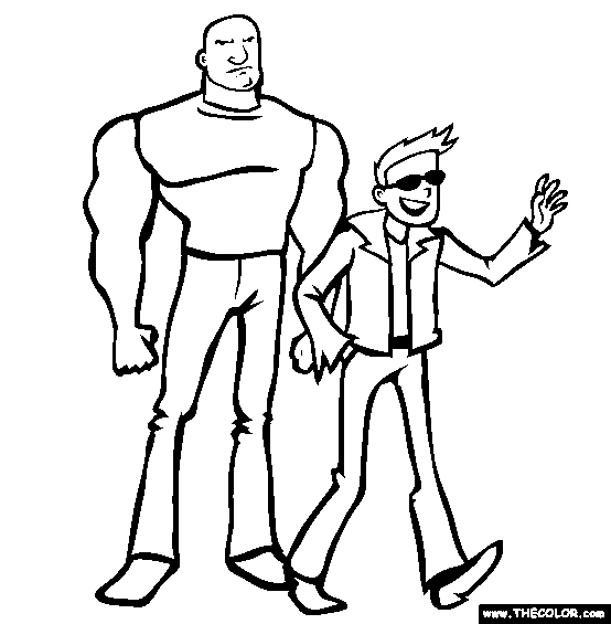Bodyguard Coloring Page