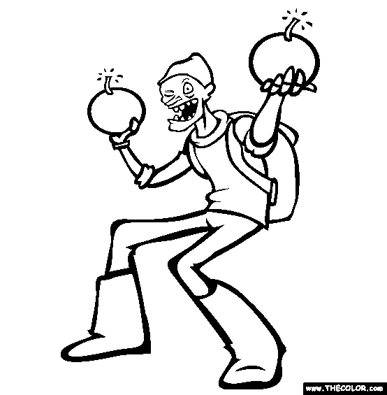 Bomber Bill Coloring Page