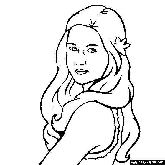 Bonnie Wright Coloring Page