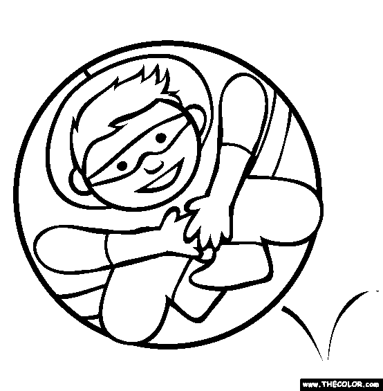 Bouncing Lad Coloring Page