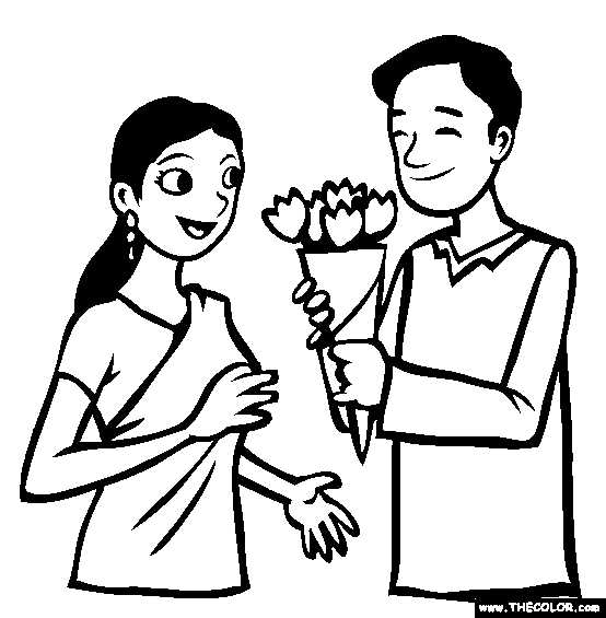 Bouquet Coloring Page