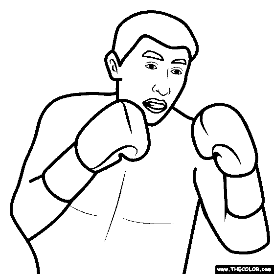 Boxer Coloring Page
