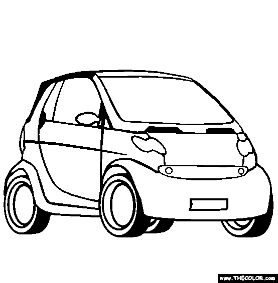 Brabus Smart Car Coloring Page