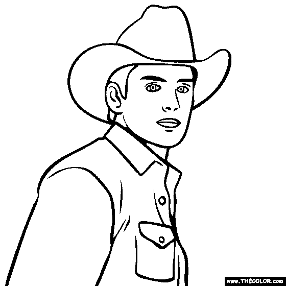 Brad Paisley Coloring Page