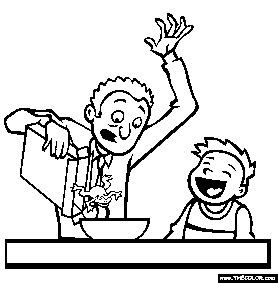 Breakfast Surprise Coloring Page