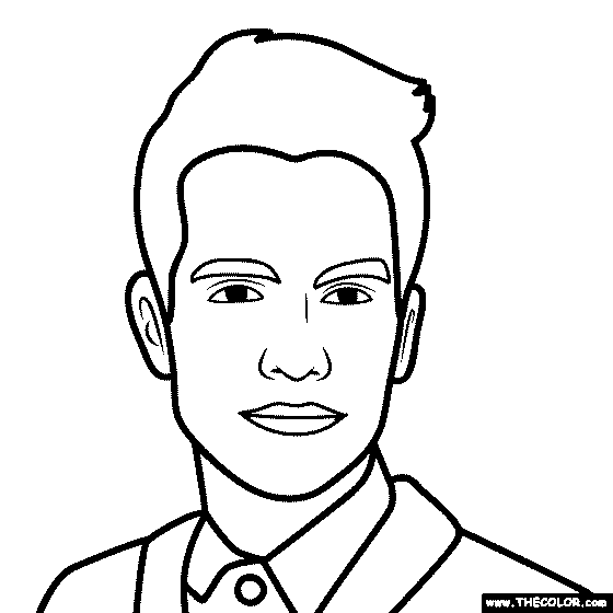 Brendon Urie Coloring Page