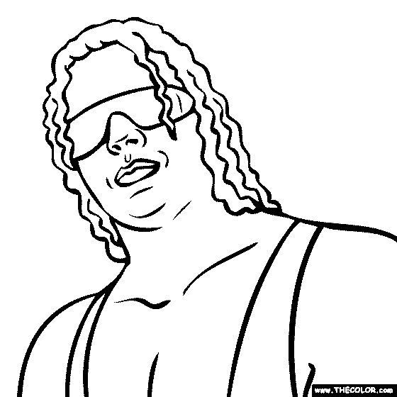 Bret Hart Coloring Page