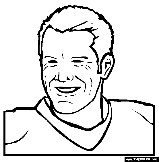 Brett Favre Online Coloring Page