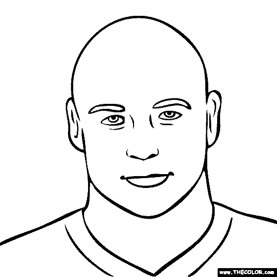 Brian Urlacher Coloring Page