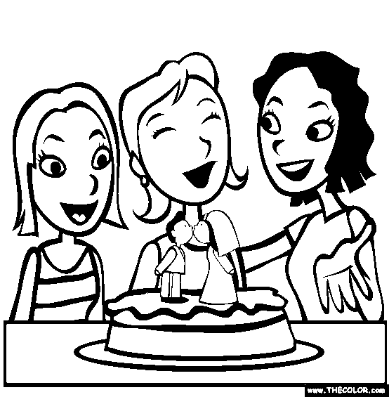 Bridal Shower Coloring Page