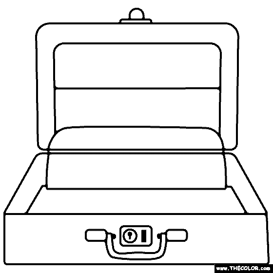 Briefcase Coloring Page