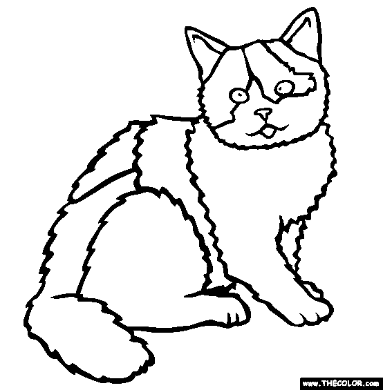 Cats Online Coloring Pages | Page 1