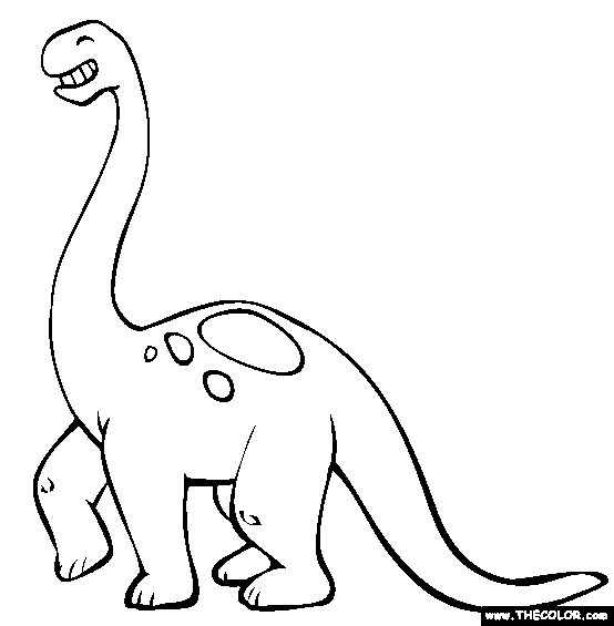 Brontosaurus Coloring Page