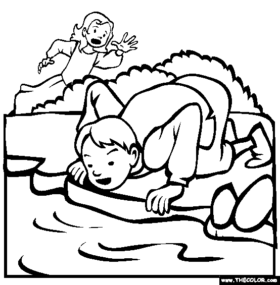 Brother And Sister Coloring Page