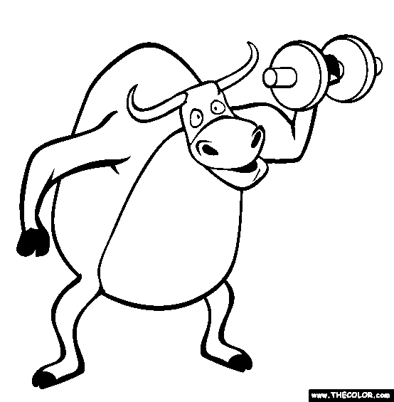 Bull Coloring Page